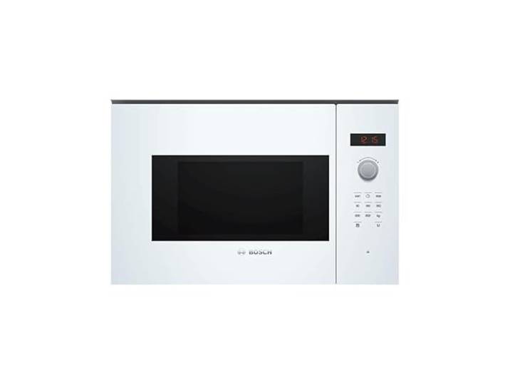 Bosch BFL523MW1F, Serie 4, Mikrowelle, Einbaugerät, Weiß Weiß, AutoPilot7, LED-Display, rote Anzeige, Push-Pull-Tasten, Cleaning Assistance