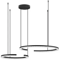 Nova Luce 9030960 GREAMY Pendelleuchte Schwarz