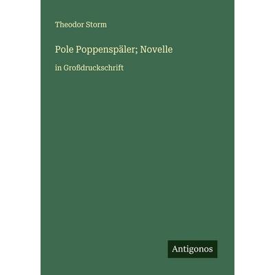 Pole Poppenspäler; Novelle, Taschenbuch von Theodor Storm, Antigonos Verlag, 978-3-388-04906-9