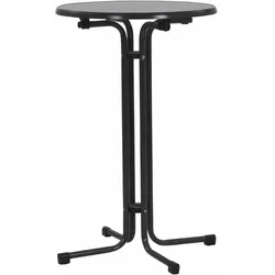 MFG Stehtisch Ø 70x110 cm, grau, klappbar Stahlrohrgestell
