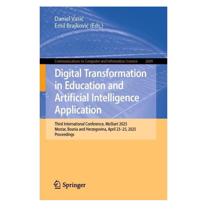 Springer Digital Transformation in Education and Artificial Intelligence Application (Englisch, Softcover, Daniel Vasić, Emil Brajković) (60109226)
