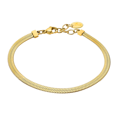 Armband LOTUS "Urband Woman", gelbgoldfarben, Armbänder, Damen, 20cm, Edelstahl, Armband