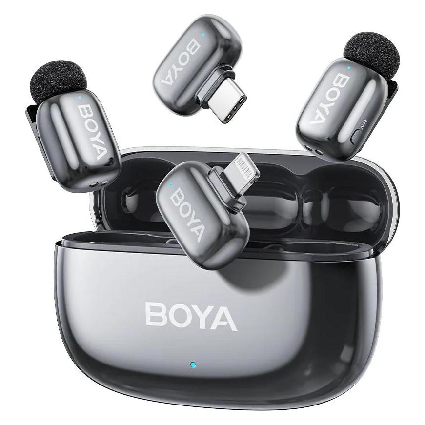 Boya Mini 2-01 (Grey) 1x RX USB-C + 1x RX Lightning + 2x TX (BOYA mini 2-01- Space Gray)