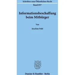 Informationsbeschaffung beim Mitbürger., Fachbücher von Joachim Pohl