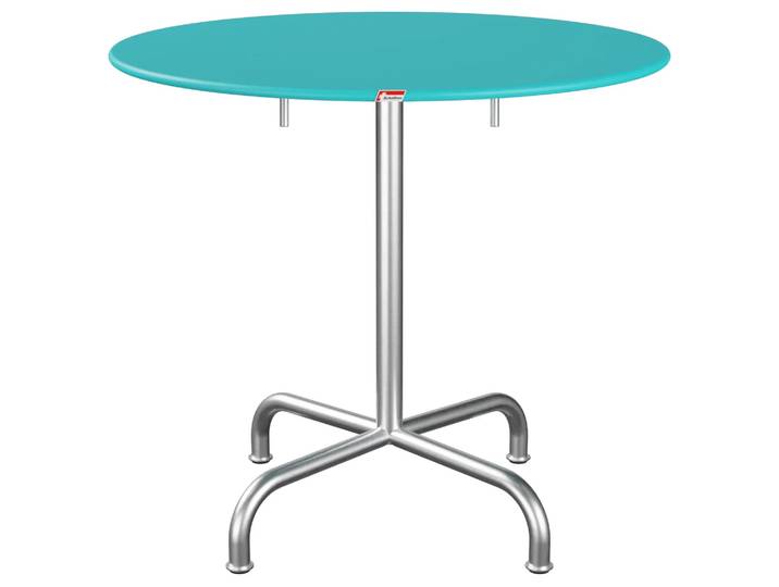 Metall-Tisch Rigi Rund Feuerverzinkt von Schaffner / Farbe: Türkis / Grösse: x cm