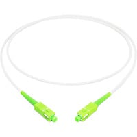 Glasfaser-Simplex-Patchkabel, stahlarmiert, Singlemode, SC/APC > SC/APC weiß, 10 Meter