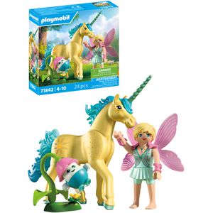 playmobil Spielset Magic Unicorns 71842, ab 4 Jahre, Sammeleinhorn Sonnenscheinblüte mit Fee, 24 Teile