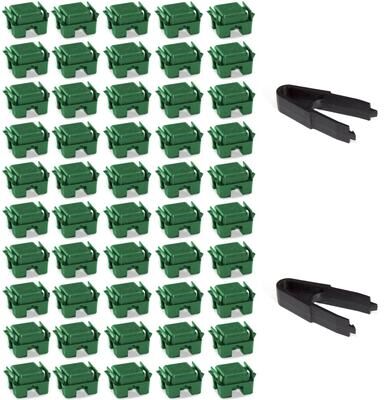 Oakland Living Corporation Modular Cube Locking Clips Pack of 50 and 2 Tweezers