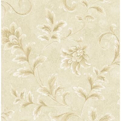 Seabrook Designs Casaba Floral Blossom Unpasted Wallpaper