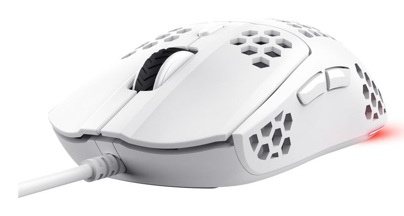 Trust GXT928 Helox 6400 DPI Gaming Maus Optisch (Weiß) 25389