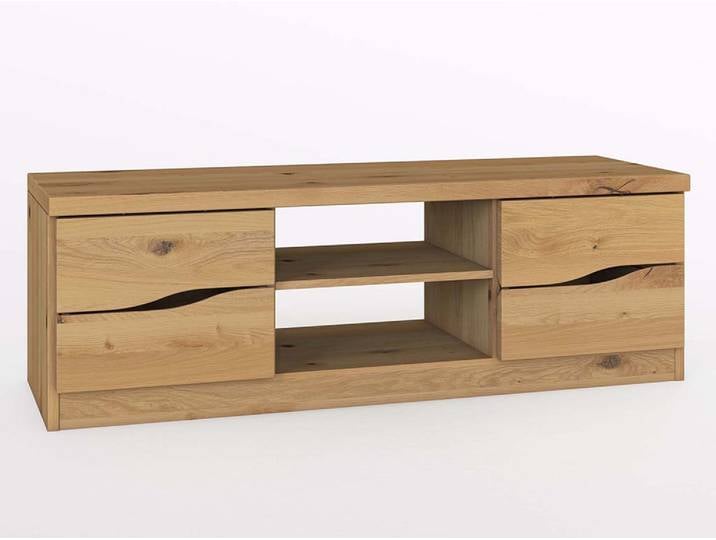 Lowboard „Astrid“ aus Wildeiche Hell Massivholz Wildeiche Hell