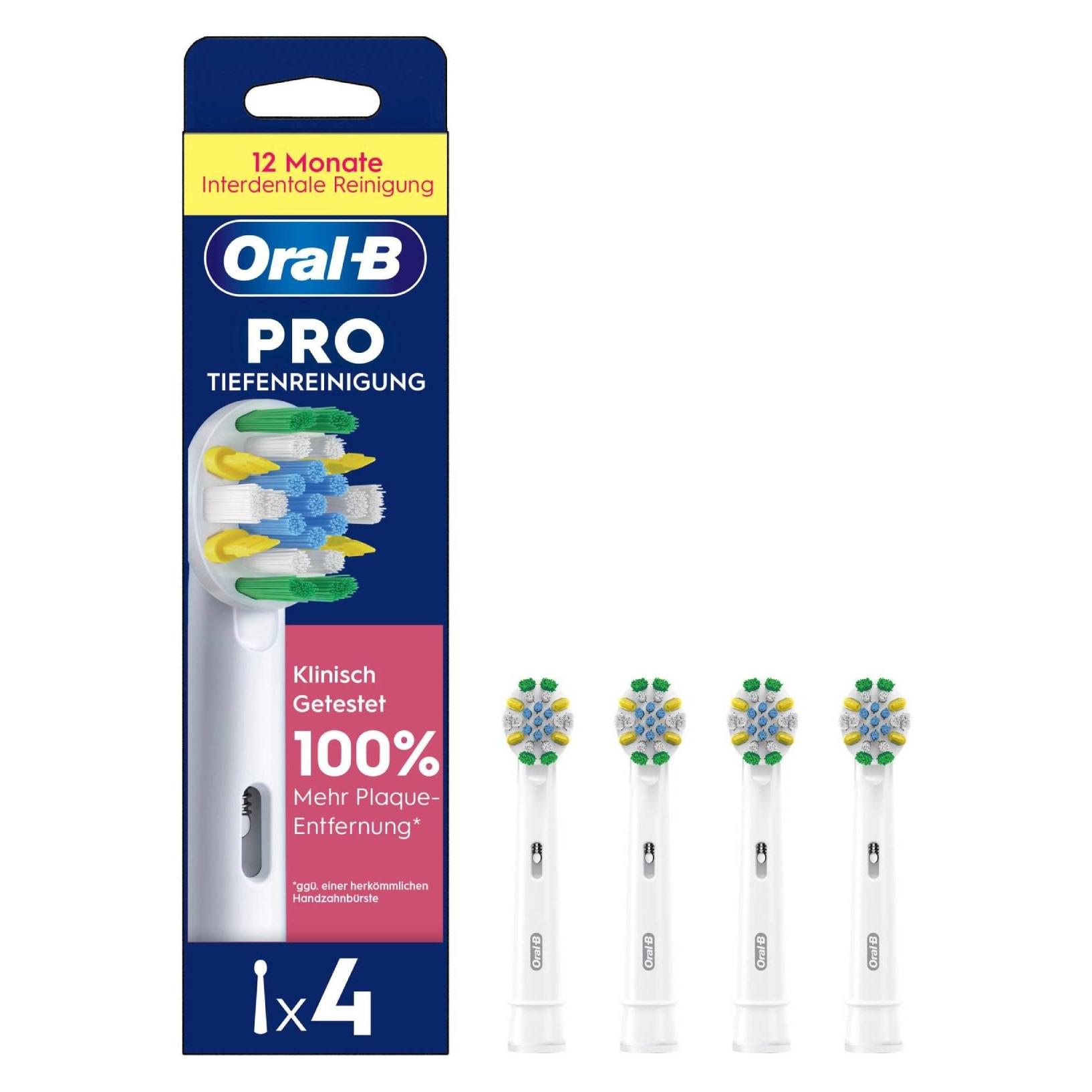 Oral-B Pro Tiefenreinigung 4er Aufsteckbürsten (4x) (8006530015356)