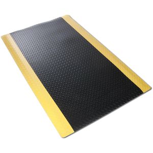 etm Anti-Ermüdungsmatte schwarz/gelb, Dyna Protect Diamond, Werkstatt, 60 x 400cm