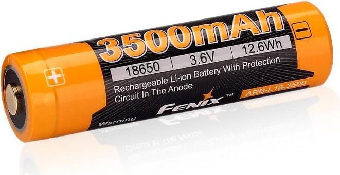Fenix 18650 Li-Ion oplaadbare batterij, 3500 mAh