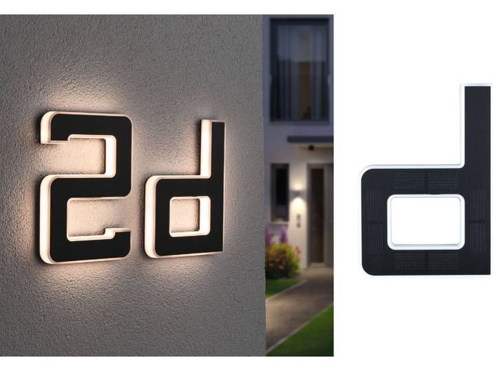 Paulmann Solar LED Hausnummernleuchte Buchstabe d