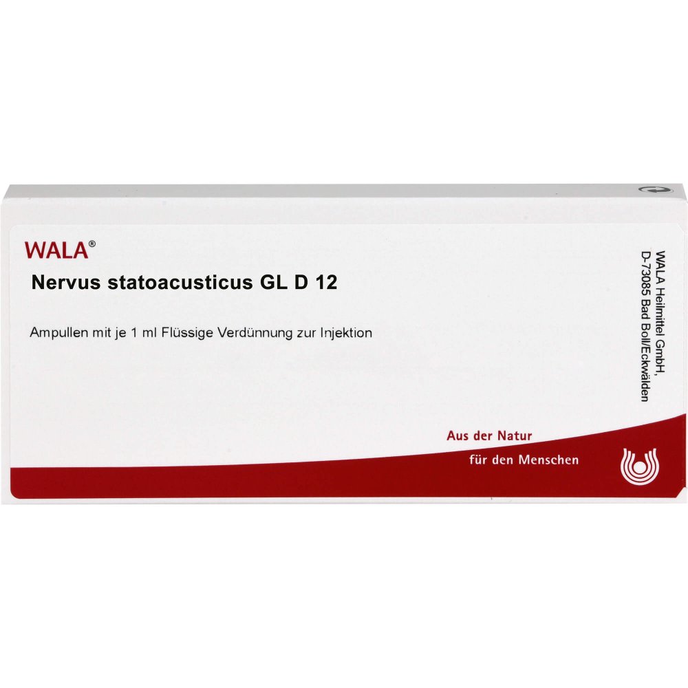 WALA Heilmittel GmbH Nervus Statoacusticus Gl D12 Ampullen 02942108