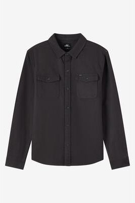 O'Neill s Blanket Flannel Long Sleeve Shirt in Phantom, Size XL