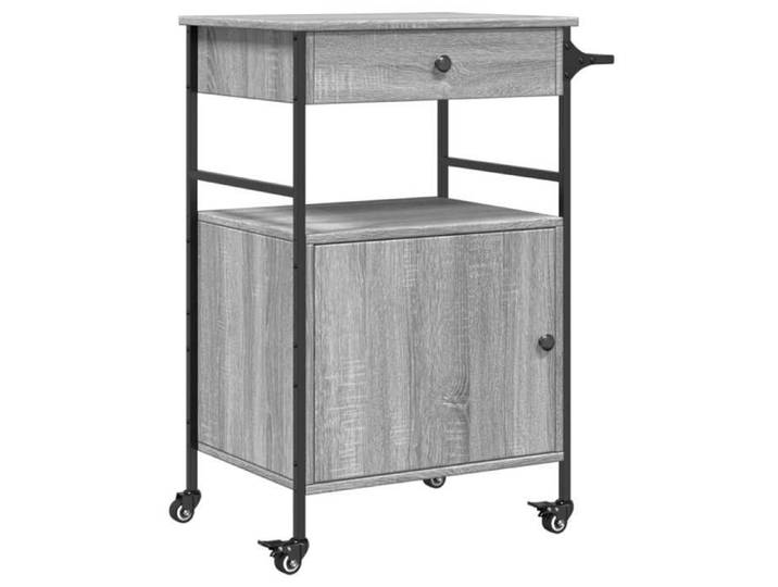 @FRENCH Desserte de cuisine à roulettes - TOP VENTES - Chariot de cuisine sonoma gris 56x43x89 5cm - bois d'ingénierie 4924127