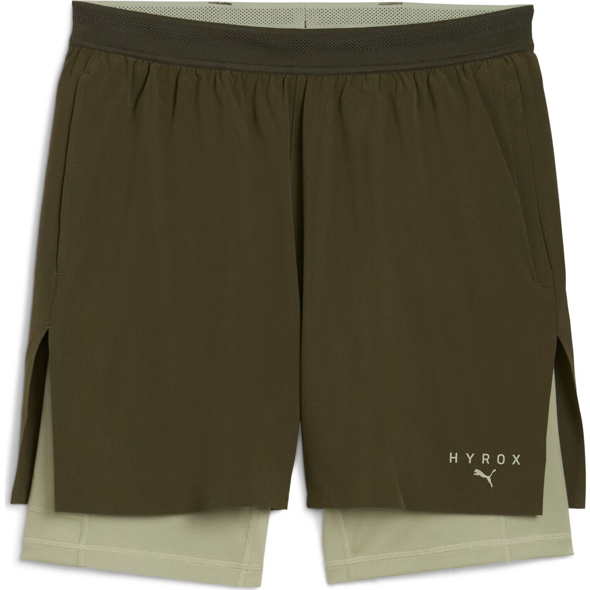 Puma M Puma x Hyrox 2in1 Train Short dark olive (70) XL 527571-70-XL