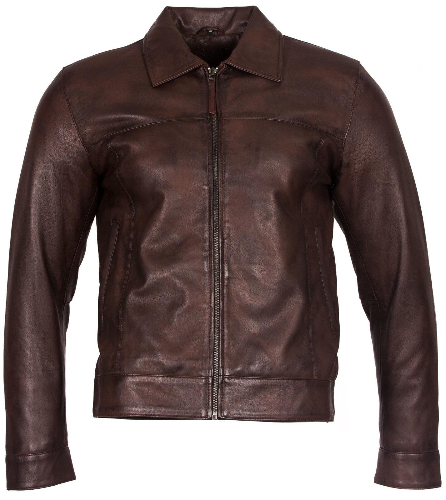 Retro-Bikerjacke aus Nappaleder