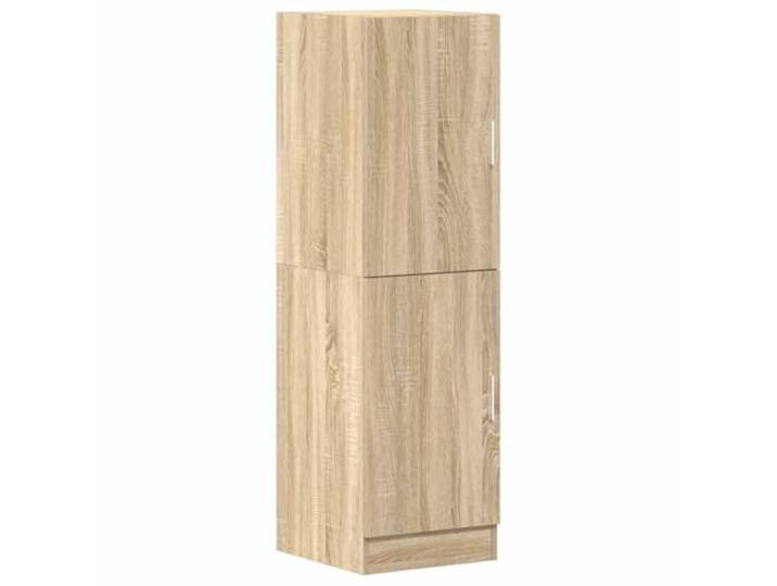 KUPTYERFG Küchenschrank Sonoma-Eiche 38x41,5x131,5 cm Holzwerkstoff Vielseitiger Beistellschrank mit variabler Tür-Montage und verstellbarer Nutzung für Wohnzimmer, Büro und Speisekammer.