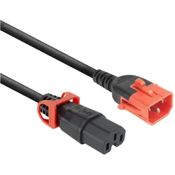 ACT Powercord C14 IEC Lock+ Dual Locking - C15 IEC Lock+ black 3 m, PC3876, USV Zubehör
