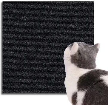 Uplift Picks Self Adhesive Cat Scratching Mat Furniture Protector black 30x30 Cm