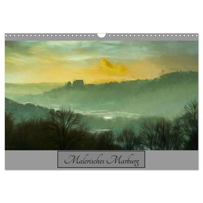 Malerisches Marburg (Wandkalender 2027 DIN A3 quer), CALVENDO Monatskalender