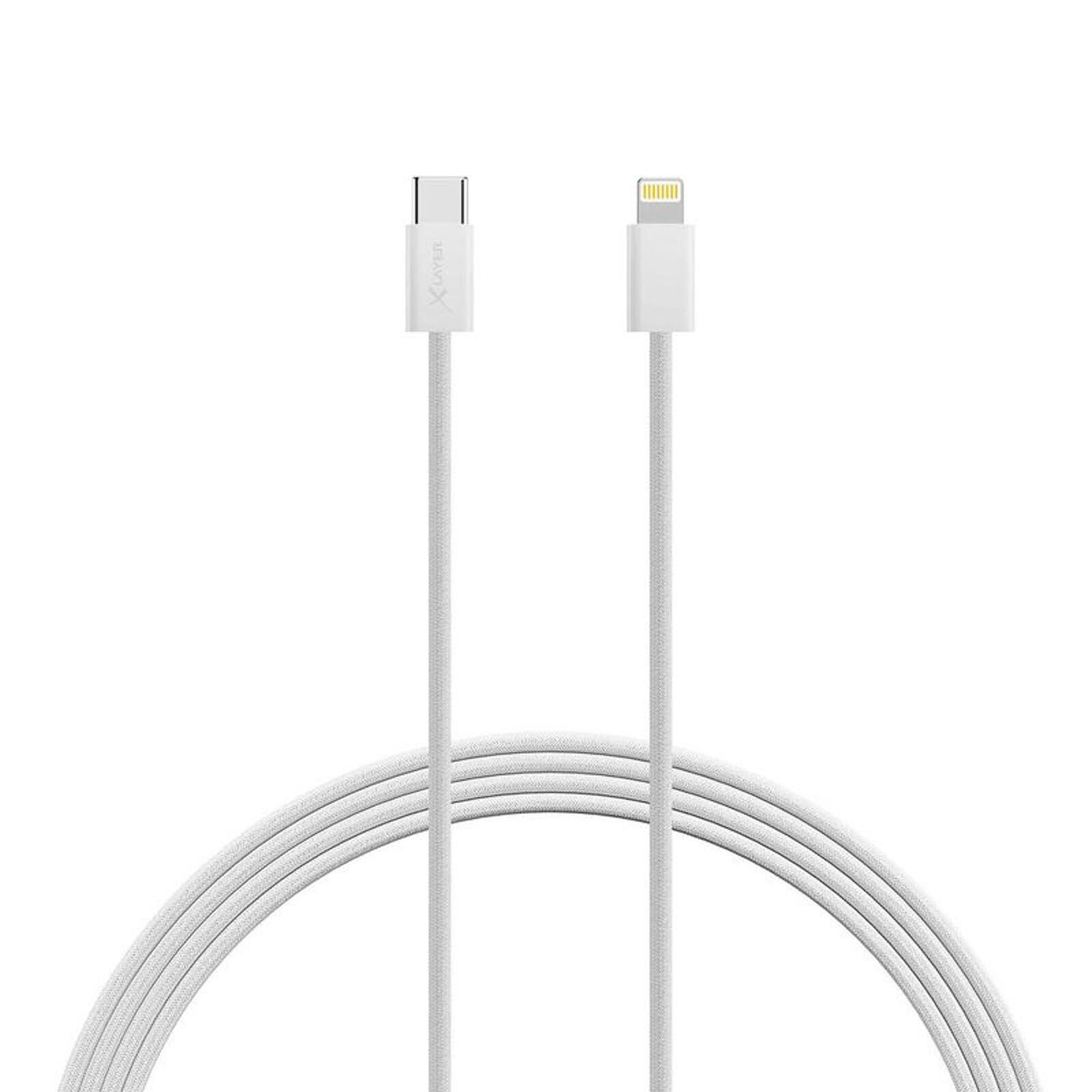 Xlayer USB C naar Lightning kabel, 2,0 m, wit