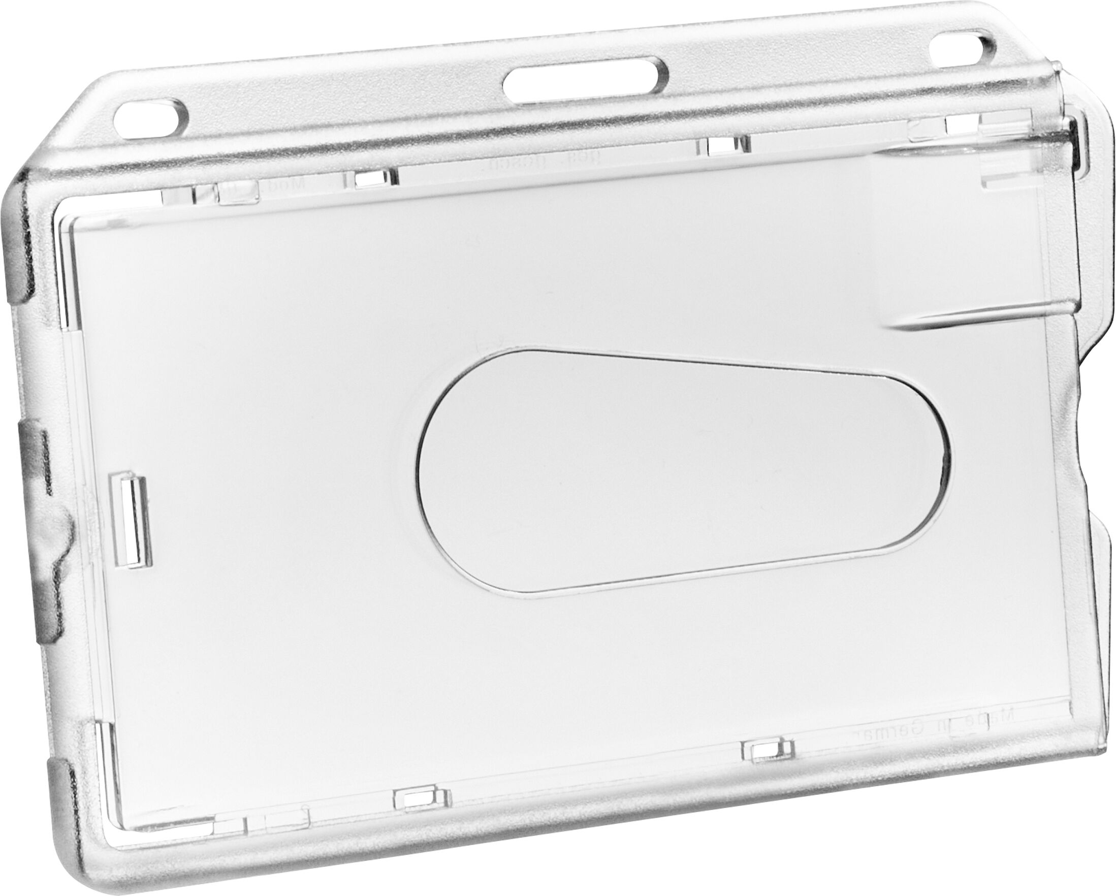 SPRINTIS Porte-badge, poli, plastique rigide, transparent