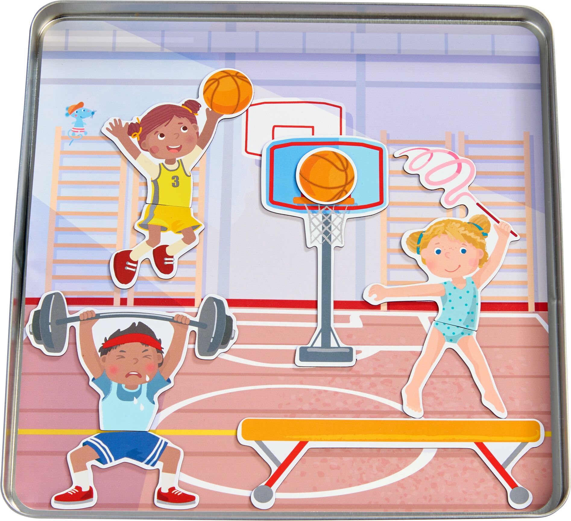 Spiel HABA "Magnetspiel-Box Sportarten", bunt, Spiele, Kinder, Spiel