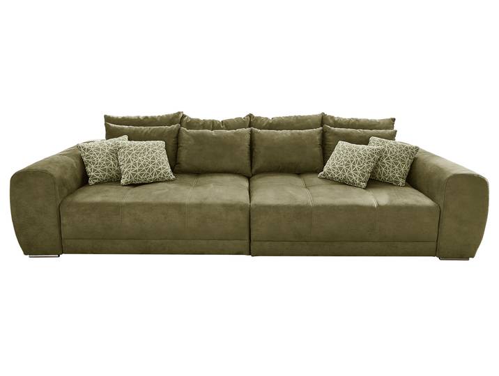 Big Sofa mit Federkern olivegrün 306 x 134 cm - MOLDAU