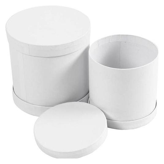 Creativ Company Papp-Schachtel 2 Stück, Weiss (26804)