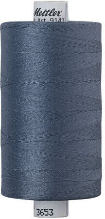 Mettler Silk Finish Cotton Maschinen- & Handquiltgarn, Stärke: 40, 1000m-Spule, jeans