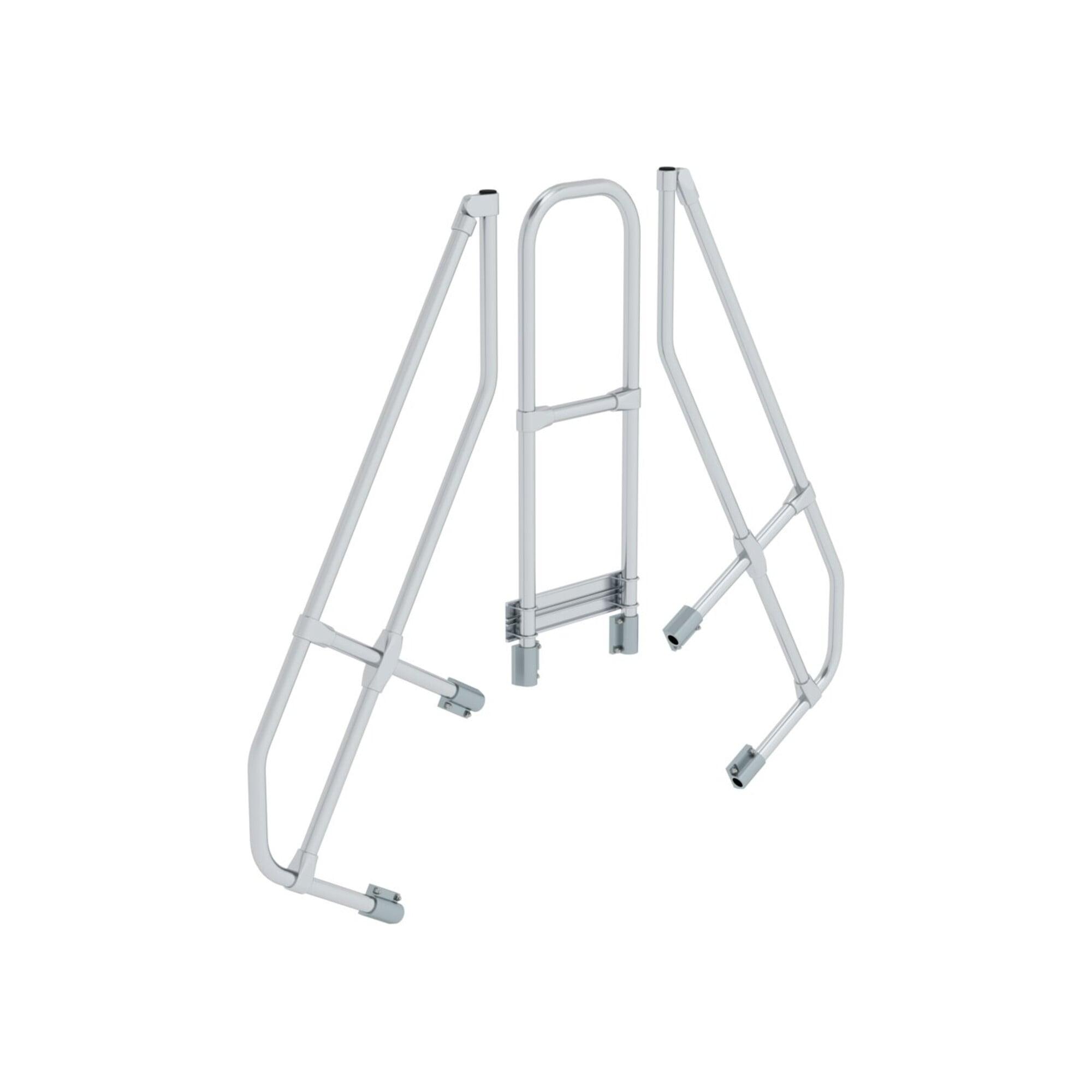 MUNK zweiter Handlauf Aluminium-Überstieg stationär/fahrbar 60° 4 Stufen (600964)