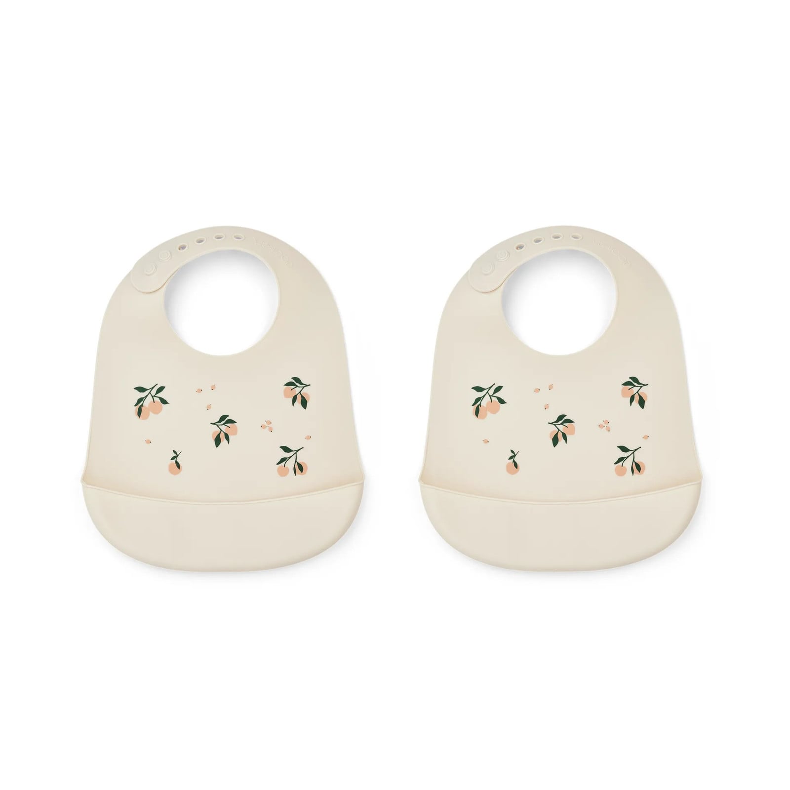Liewood Tilda siliconen slab 2-pack Peach-Sea shell mix