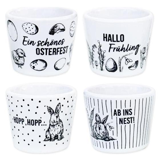 Papierdrachen 4 Eierbecher - Frühling/Ostern (4x) (70550678)