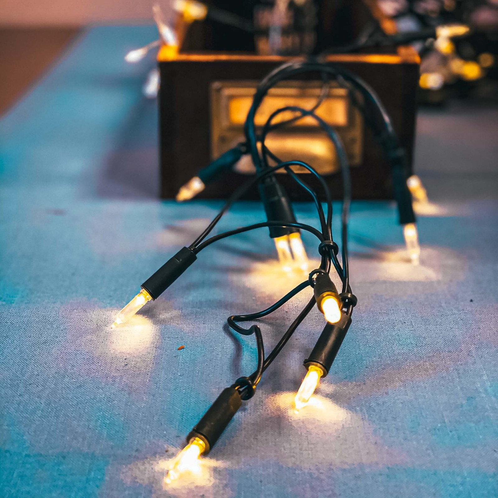 Hellum kerstverlichting mini helder glas 50 stuks