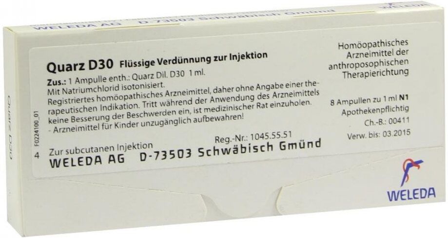 Quarz D30 Ampullen