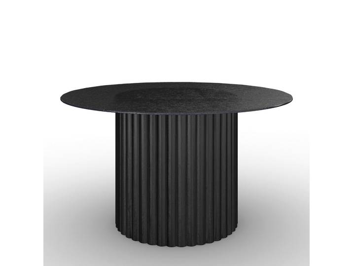Couchtisch Zelia Schwarz MDF rund