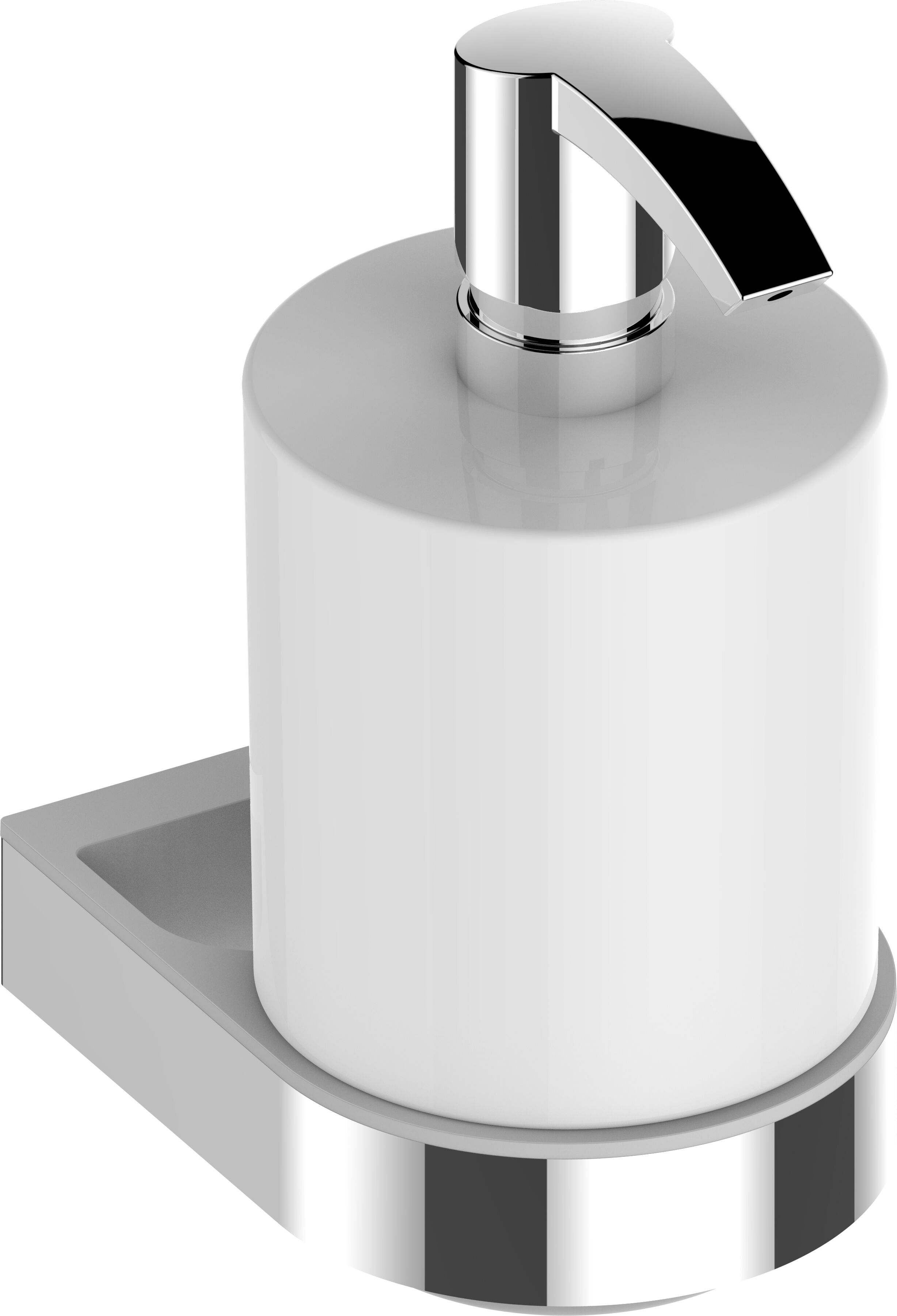 Keuco Smart.2 distributeur de savon chromé, avec Halter et pompe, plastique