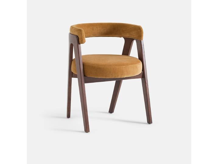 LA REDOUTE Fauteuil de table vintage, Valentina Jaune Ocre