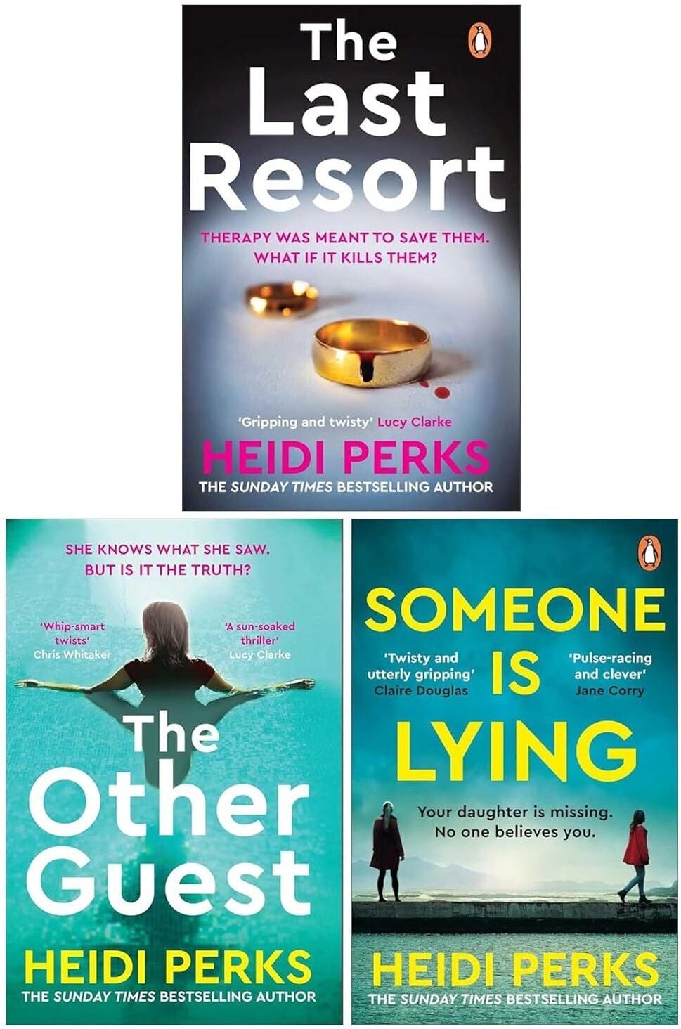 Penguin Heidi Perks Collection 3 Books Set (The Last Resort, The Other Guest and Someone Is Lying)