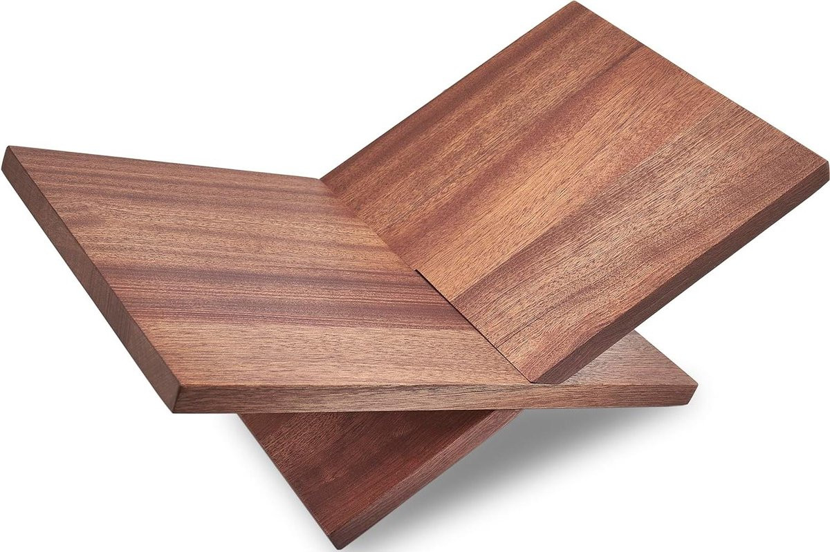 Boekenstandaard van massief Sapeli hout, 40 cm breed