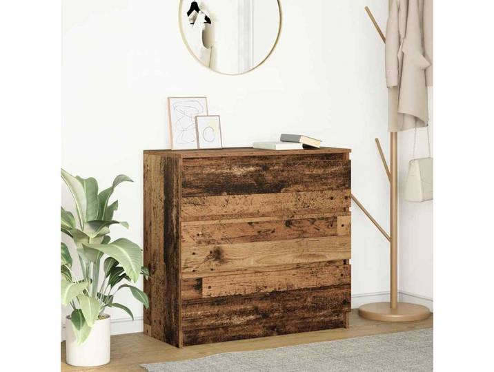 vidaXL Sideboard vidaXL Sideboard Altholz-Optik 80x35x76 cm Holzwerkstoff