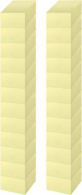 Schäfer Shop Select Haftnotizwürfel, 75 x 75 mm, 400 Blatt, 24 Stück, gelb