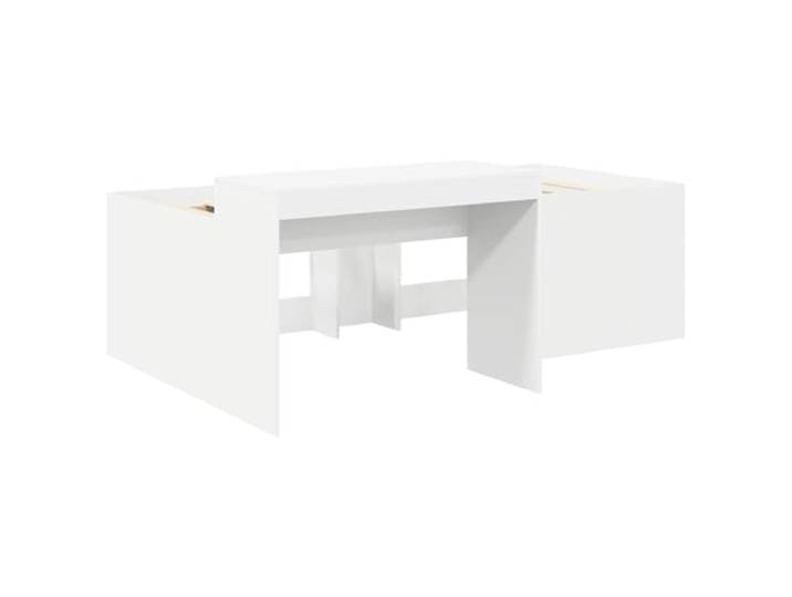 SKTQYQO Hochbett für Kinder mit Schreibtisch, weiß, 75 x 190 cm Technisches Holz, feste Lattenroste, 120 kg Tragkraft, einfache Montage