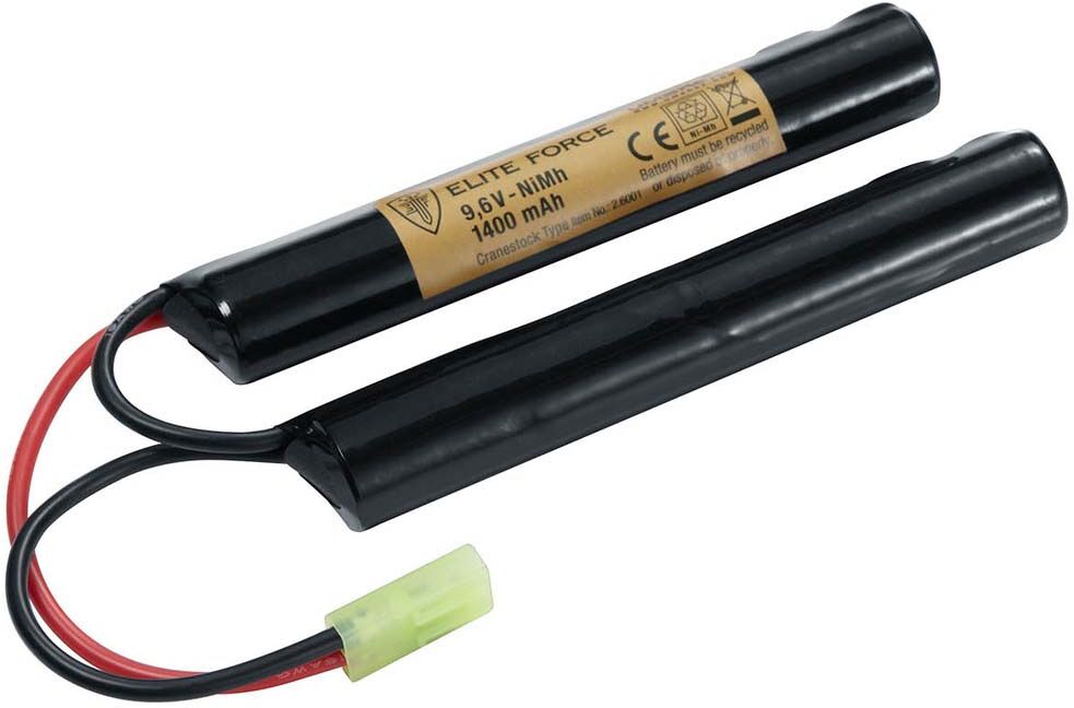 Umarex Elite Force Laddningsbara Crane Stock Batteri NiMH 9,6V - 1400 mAh