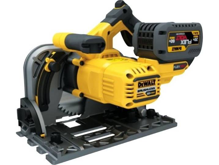 Scie circulaire plongeante DEWALT 54V XR FLEXVOLT - 2 batteries 54V 6.0Ah\, chargeur\, coffret - DCS520T2