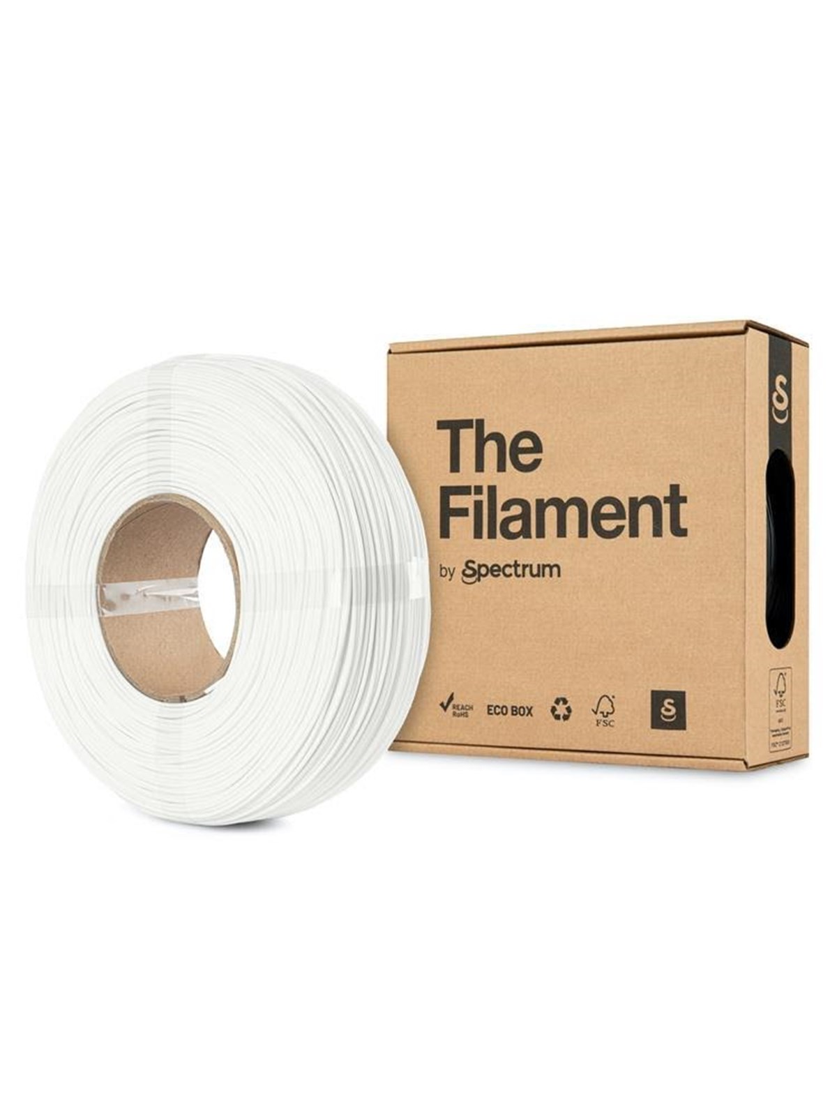 Spectrum The Filament / ReFill PLA / Traffic White / ? 1.75 mm / 1 kg, 1kg